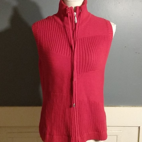 Christopher & Banks Jackets & Blazers - 🔴6/$15  Christopher & bank's red vest